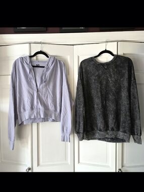 Cozy Sweatshirt Bundle XXL Cropped Hoodie + Crewneck